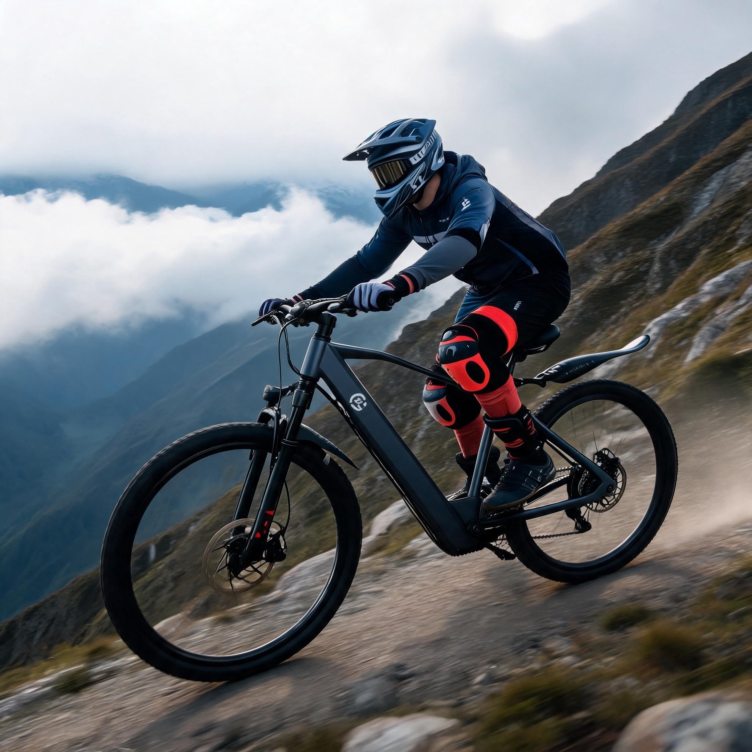 Mtb Pedals - Elektro-Mountainbike für jedes Gelände, 500W Motor,