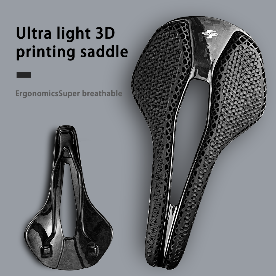 Carbon Fiber Saddle - 3D Fahrradsattel Vollcarbon MTB Rennrad Sattelkissen