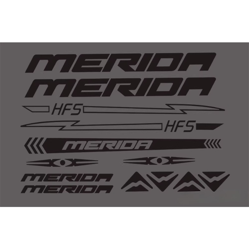 Cycling Gear Bundle - 1 SET „Striking Merida Logo-Aufkleber-Set“, geeignet
