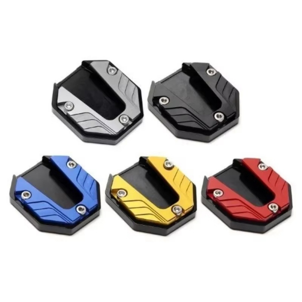 Bicycle Kickstand - Aluminium-Legierung Motorrad Seitenständer-Verlängerung Fußplatte Stützplatte Seitenständer-Vergrößerung