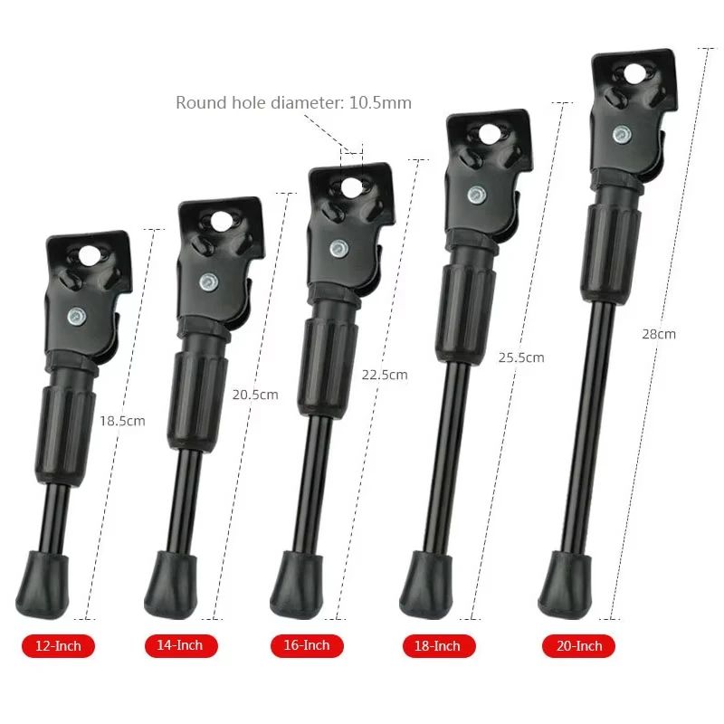 Bicycle Kickstand - 12/14/16/18/20 Zoll Fahrrad-Seitenständer Kinder-Fahrradständer Parkständer Fußstütze