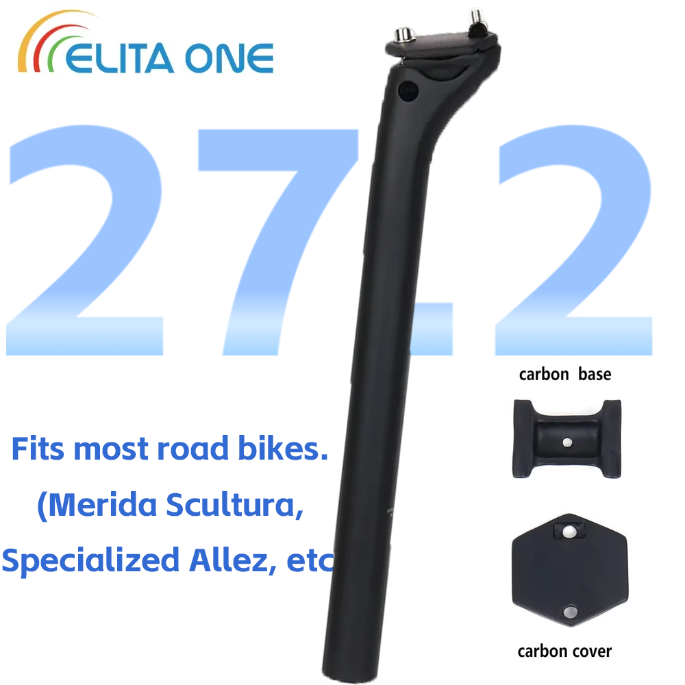 Carbon Fiber Saddle - ELITAONE MTB Carbon-Sattelstütze 27,2mm Offset 20mm