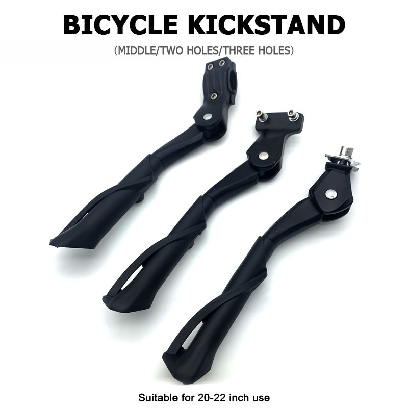 Bicycle Kickstand - Verstellbarer Aluminium-Fahrrad-Seitenständer für 20-22 Zoll Kinderfahrräder,