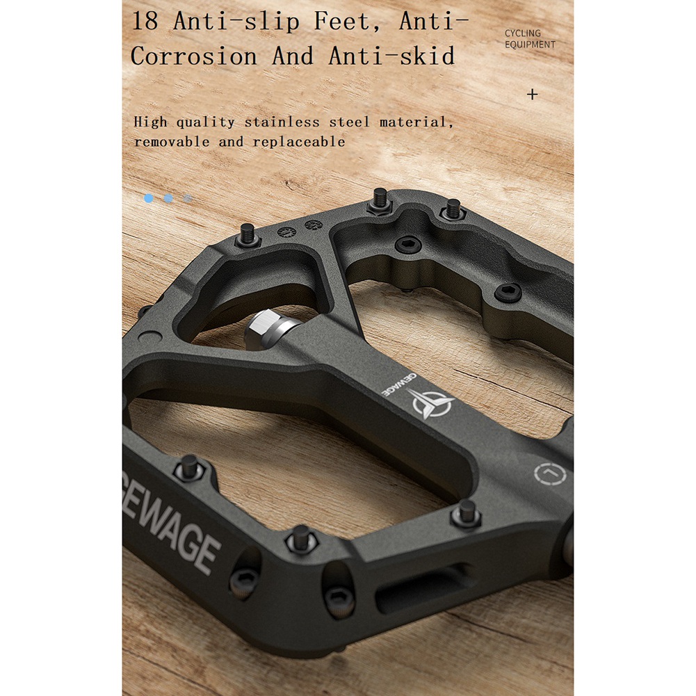 Mtb Pedals - ABST Ultraleichte Dichtungslager Fahrradpedale, Nylon-Rennrad-BMX-MTB-Pedale, Flache