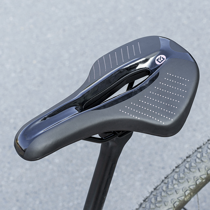 Carbon Fiber Saddle - ROCKBROS Fahrradsattel, atmungsaktiv, bequem, gepolstert, wasserdicht,