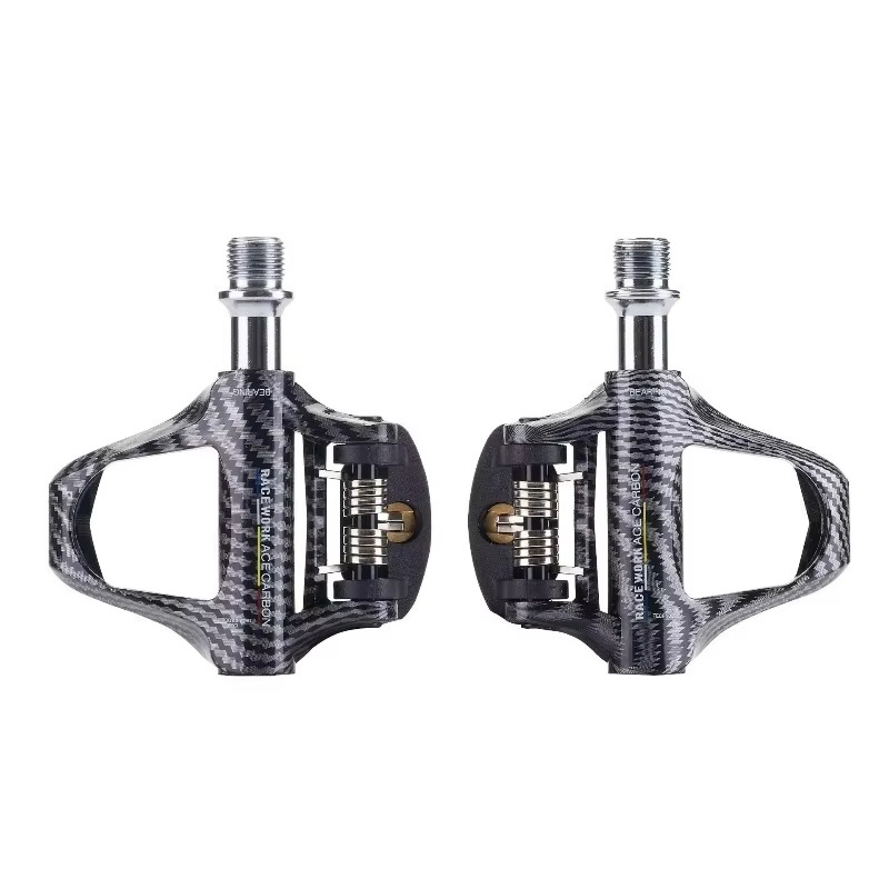 Cycling Gears - Leichte Carbonfaser-Pedale mit Klicksystem, kompatibel mit