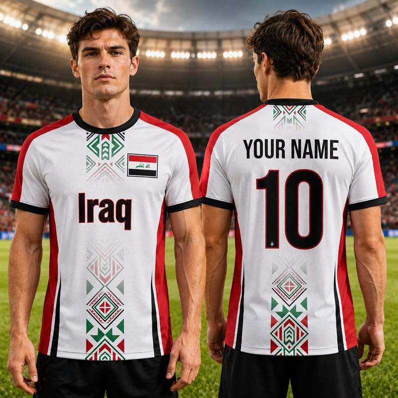 Irakische Fußballfan-Trikots,  – Cycling Gear Gifts Bewertung und Preis