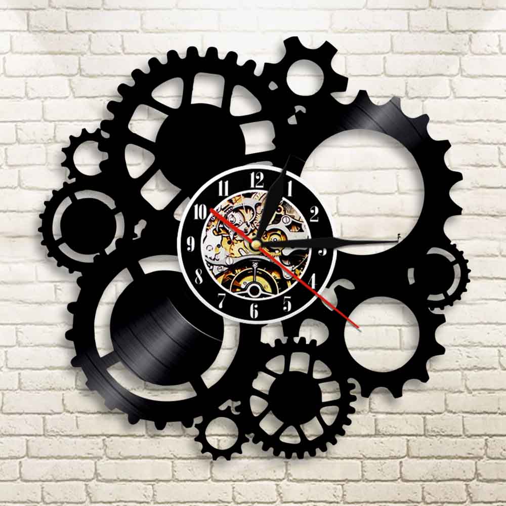 Steampunk Vinyl Record Wanduhr – Cycling Gear Gifts Bewertung und Preis