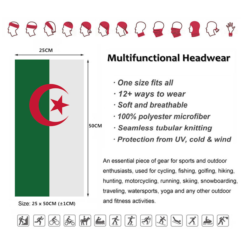 Algerien-Flagge, bedruckt, Ban – Cycling Gears Bewertung und Preis