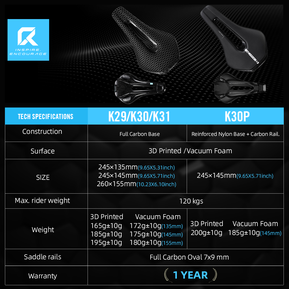 RYET 3D-gedruckter Vollcarbon- – Carbon Fiber Saddle Bewertung und Preis